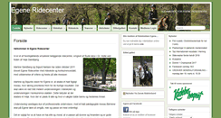 Desktop Screenshot of egene-ridecenter.dk